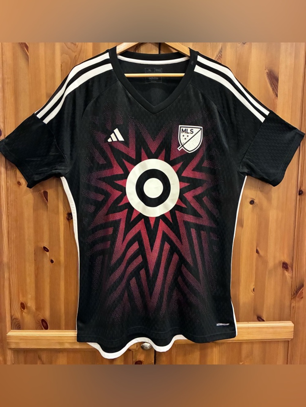 Adidas MLS All Star Game 23 Soccer Replica Jersey Black Target Mens XL Aeroready
